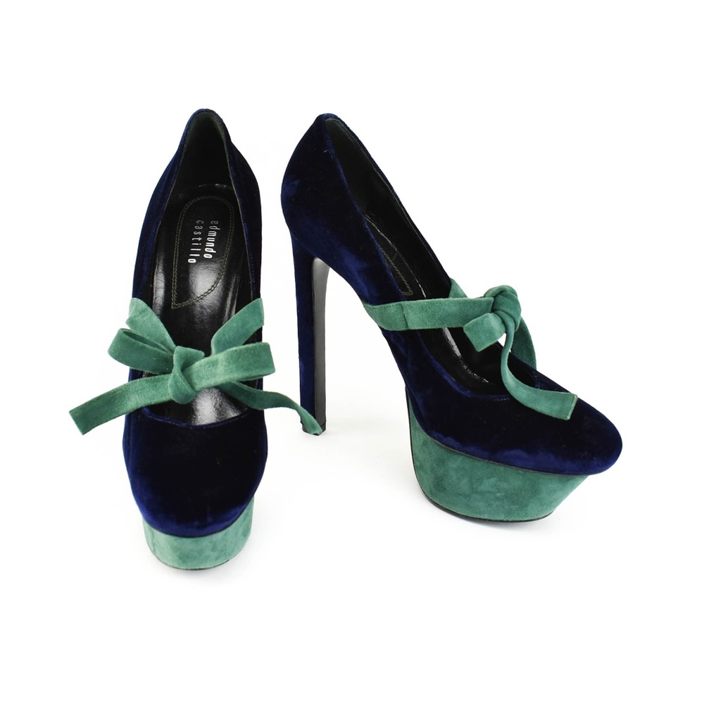 EDMUNDO CASTILLO: Midnight Blue, Velvet Heels